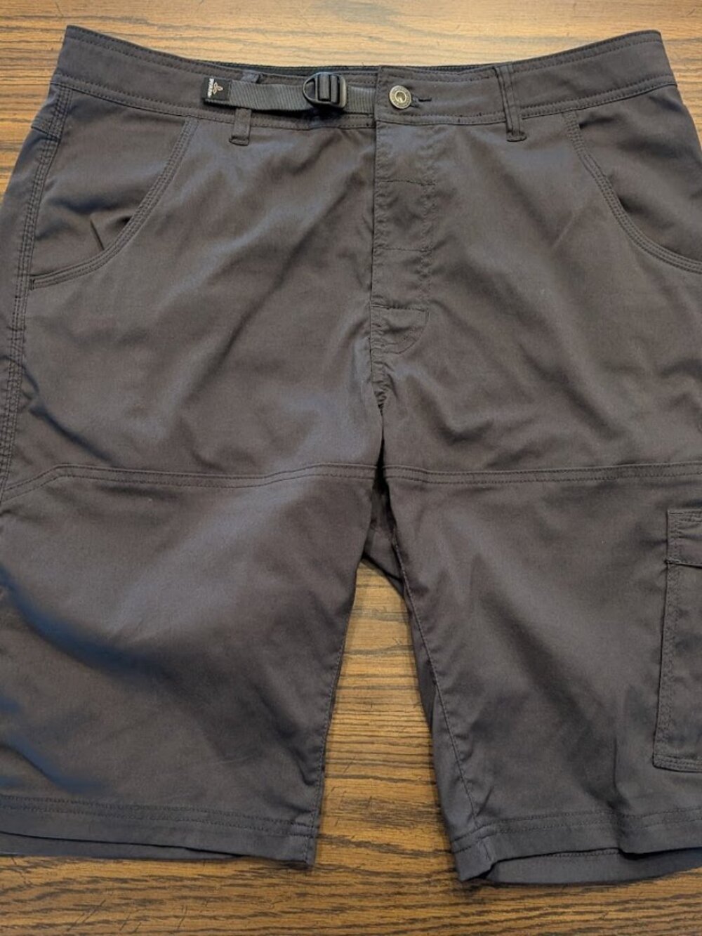 Men's Prana Zion Shorts Grey Charcoal